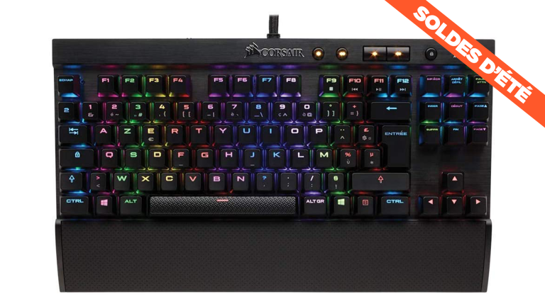 Soldes : le clavier mécanique gamer Corsair K65 à prix soldé 