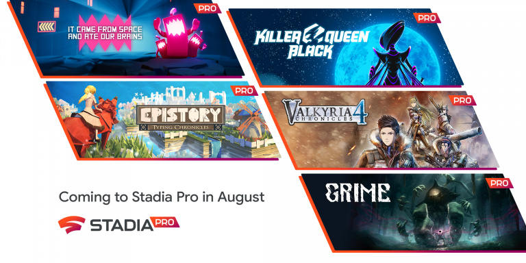 Stadia Pro : les jeux “gratuits” du mois d’août 2021