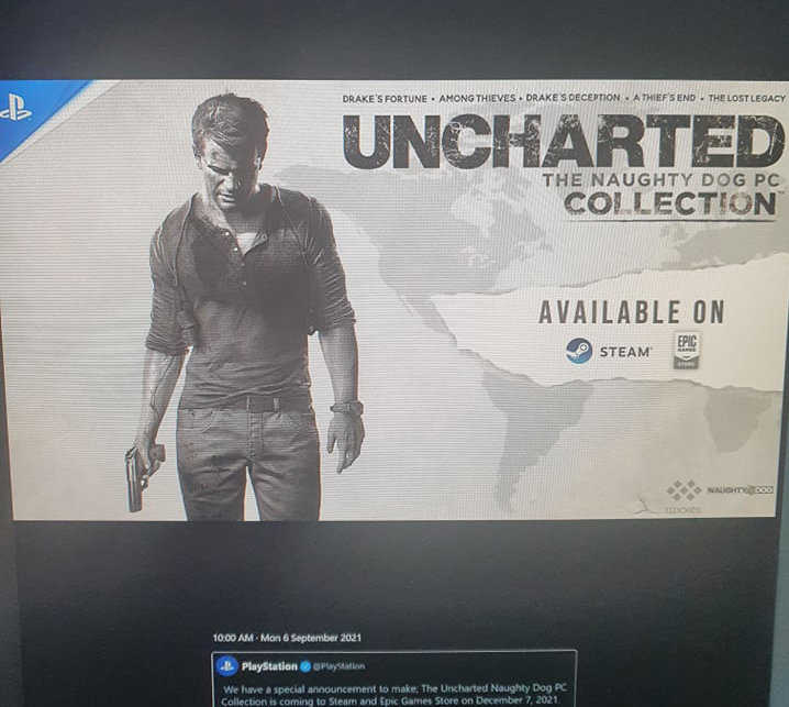 Uncharted : un leak d’une compilation sur PC ? 