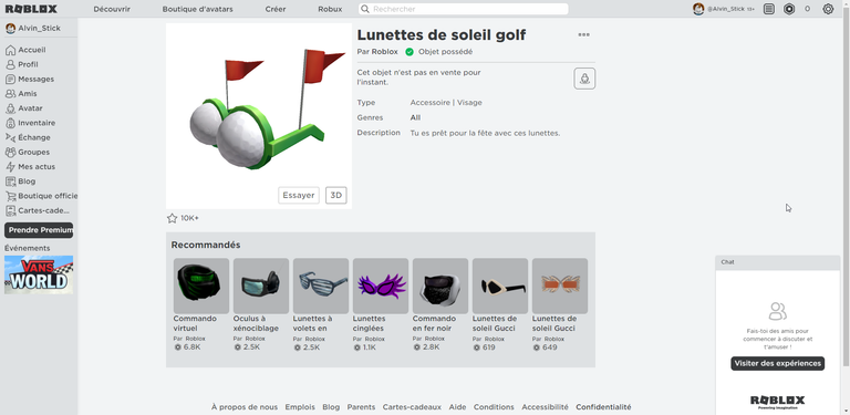 Roblox, promo codes septembre 2021 : quatre objets gratuits à récupérer