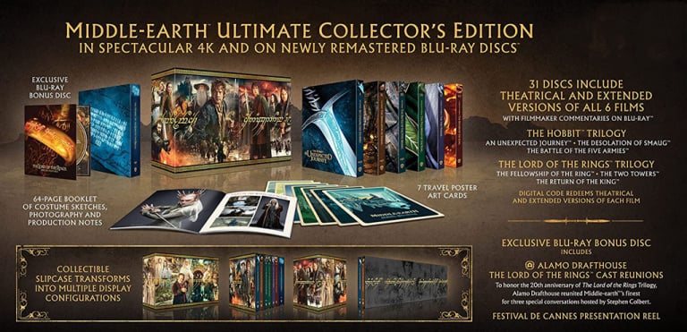 The Lord of the Rings + The Hobbit in blu-Ray 4K: the Middle-earth box set for pre-order! 