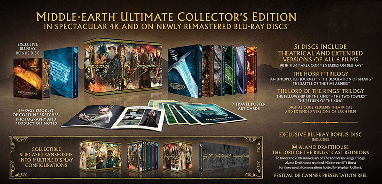 Une réduction de 37% sur le coffret Blu-ray 4K ultime de La Terre du Milieu  : Le Seigneur des Anneaux et Le Hobbit avec des bonus inédits ! 