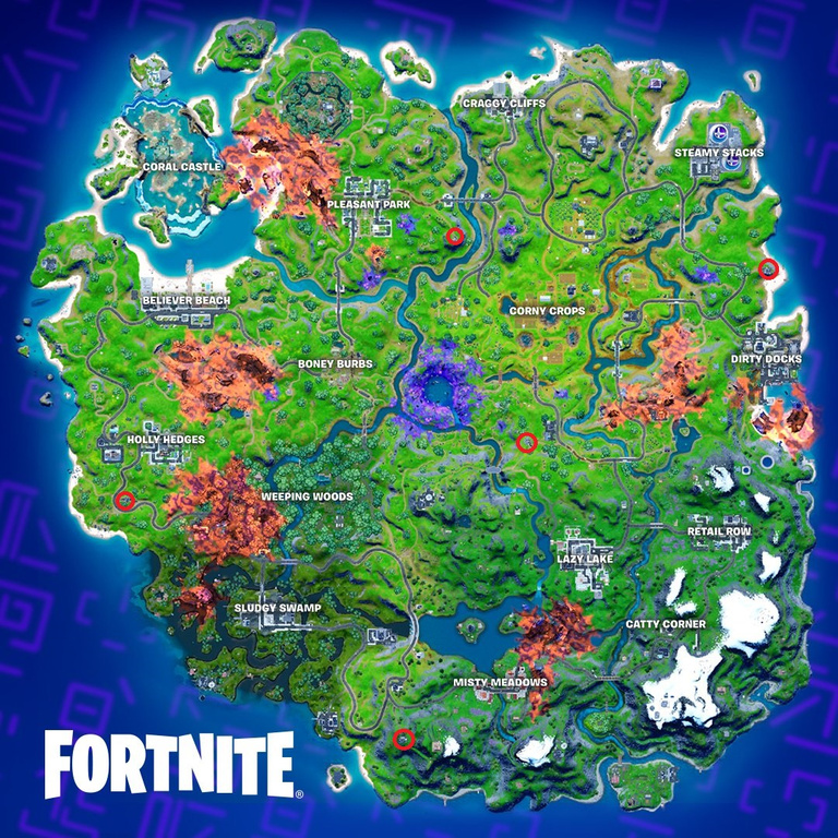 Fortnite, saison 8 : Visiter un avant-poste ou un convoi de l’IO (carte de défis de Charlotte)