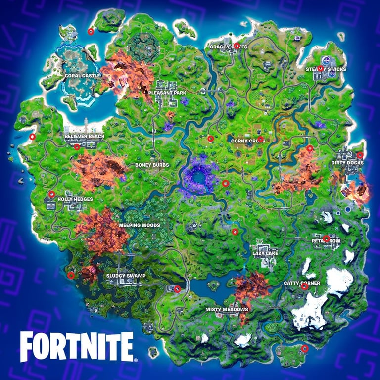 Fortnite, saison 8 : Améliorer une arme à un établi (carte de défis de Pêle-mêle)