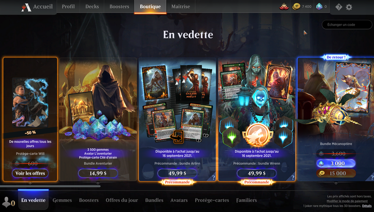 MTG Arena : tous les codes de Septembre 2021