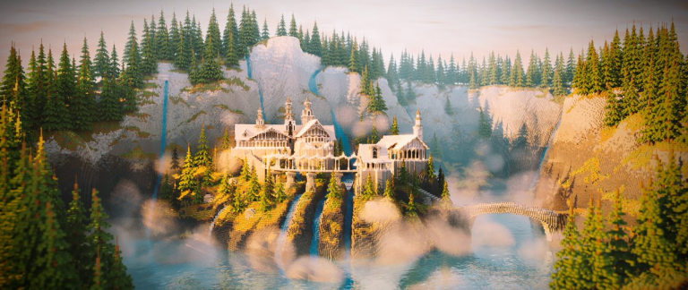 Minecraft : Un joueur solo reproduit un lieu mythique du Seigneur des Anneaux