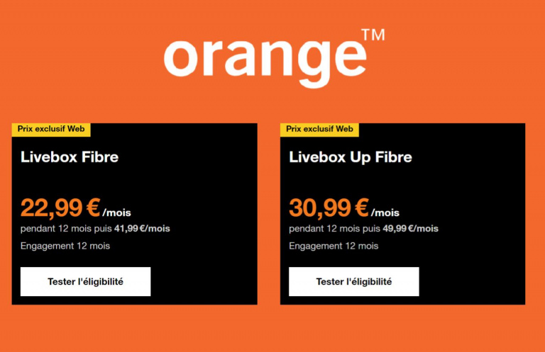 Box internet : l’excellente fibre Orange en promo  
