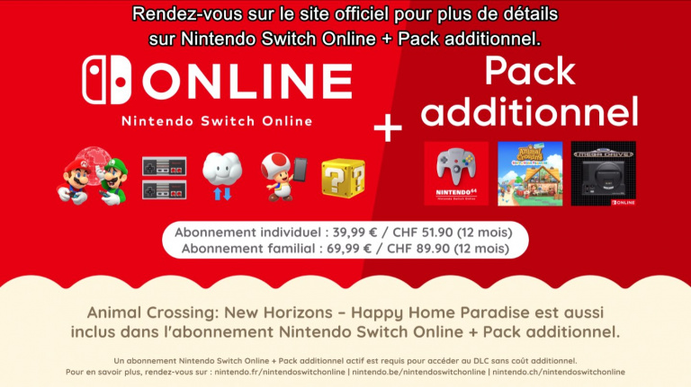 Nintendo : l’abonnement Switch Online + Expansion Pack prend date, les prix vont faire grincer des dents