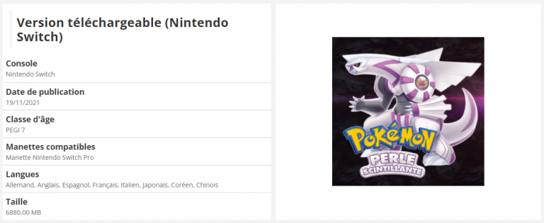 Pokémon Diamant Etincelant / Perle Scintillante : des remakes poids lourd en version eShop, préparez-vous