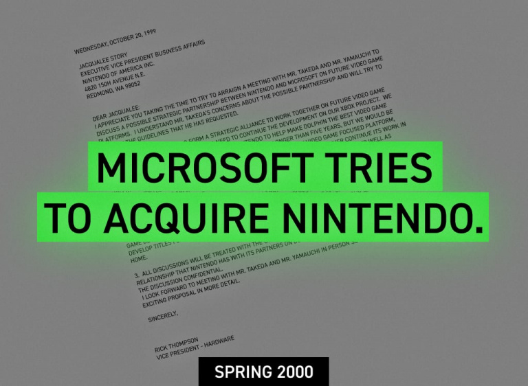 Xbox : Une lettre de l'époque où Microsoft tentait d'acquérir Nintendo dévoilée