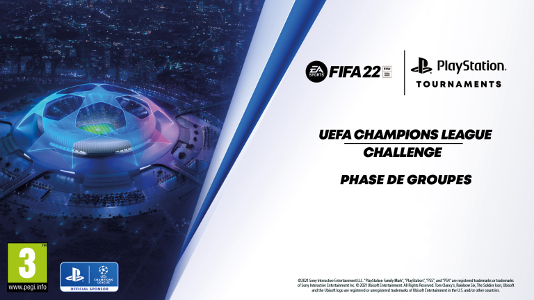 PlayStation Tournaments : Affrontez la crème de FIFA 22 avec l'UEFA  Champions League Challenge !