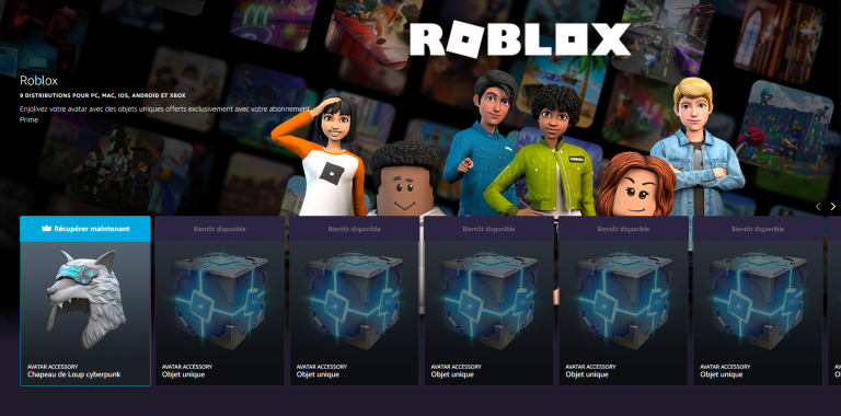 Roblox, récompenses Prime Gaming décembre : comment les obtenir ?