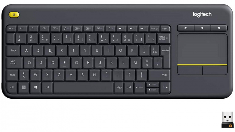 Le sympathique clavier multimédia sans fil Logitech K400+ en promotion