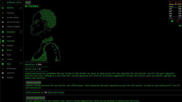 Bitburner, le jeu Steam qui vous apprend à coder en incarnant un hacker informatique 