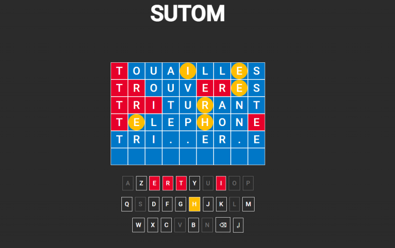 Sutom : la version française de Wordle façon Motus, nos astuces et mots pour gagner à tous les coups