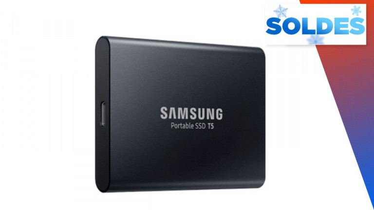 Réduction sur le SSD externe Samsung T5 pour les soldes !