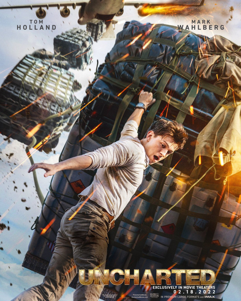 Uncharted : Le film avec Tom Holland dévoile une affiche vertigineuse