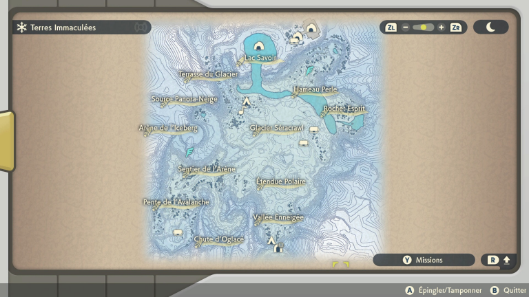 Légendes Pokémon Arceus, guide : cartes complètes de toutes les zones