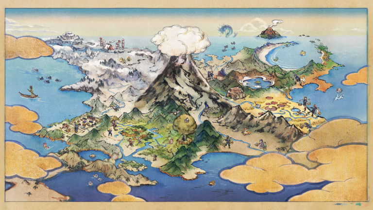 Légendes Pokémon Arceus : carte de Hisui 