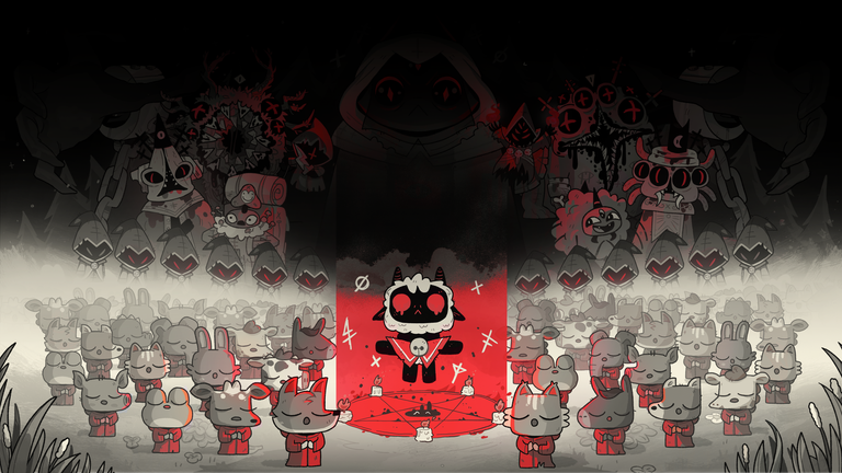 Cult of the Lamb : Rites sataniques et moutons tout mignons arrivent aussi sur consoles Next-Gen