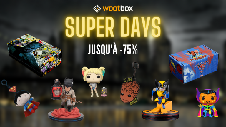 Wootbox : jusqu'à 75% de réduction pendant les Super Days !