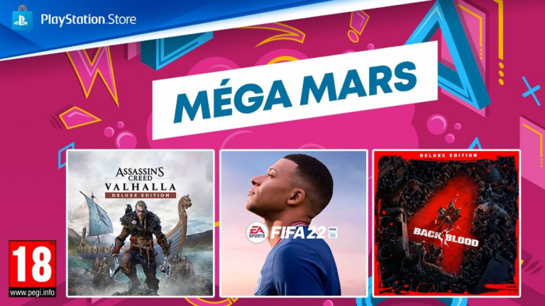 PlayStation Store : méga réductions pour la promo Méga Mars 2022