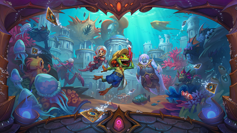 Hearthstone : date de sortie, nouvelles cartes... L'extension colossale Au Cœur de la Cité Engloutie dévoilée