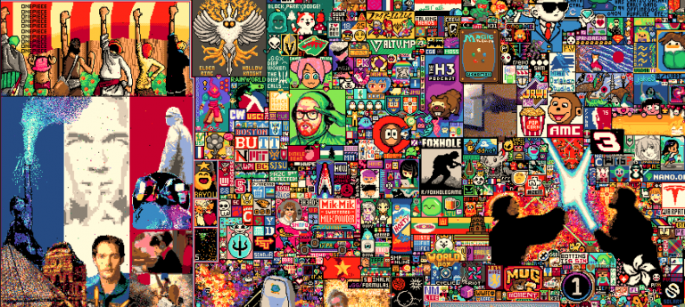 Pixel War: Who placed the most tokens on r/place?