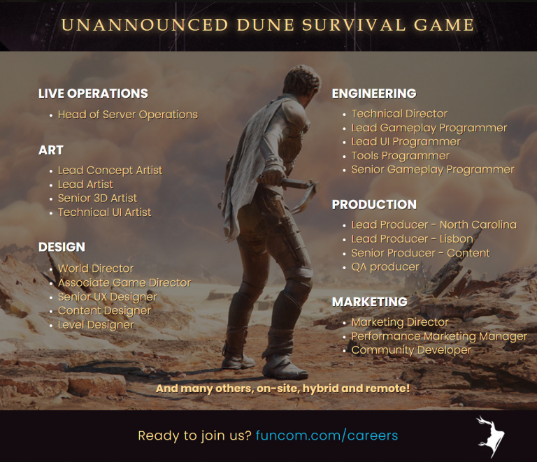 Dune : Funcom dévoile des premiers visuels pour son jeu de survie