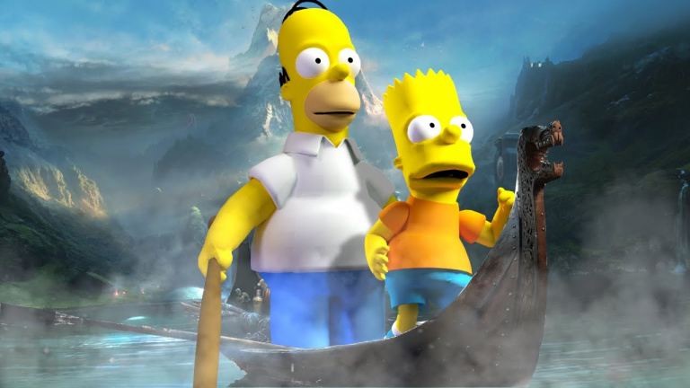 God of War : Bart et Homer des Simpsons comme vous ne les avez jamais vu dans le jeu de l’année 2018