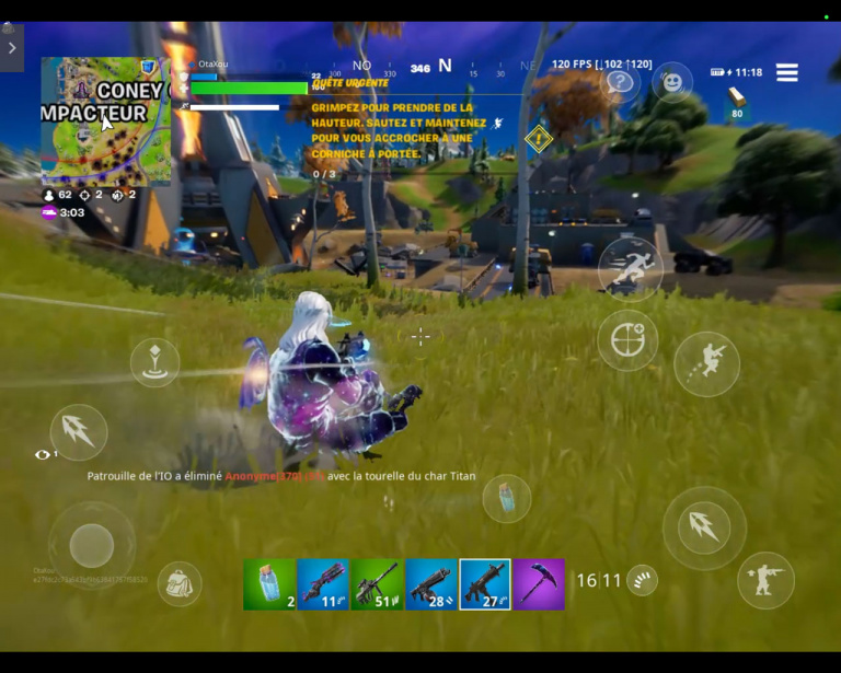 Fortnite mobile on GeForce Now