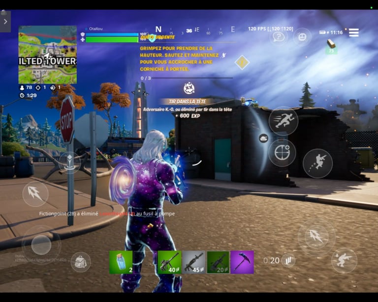 Fortnite mobile with GeForce Now