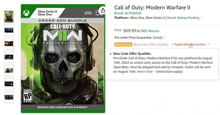 Call of Duty Modern Warfare 2 : Une date en fuite pour la bêta ?