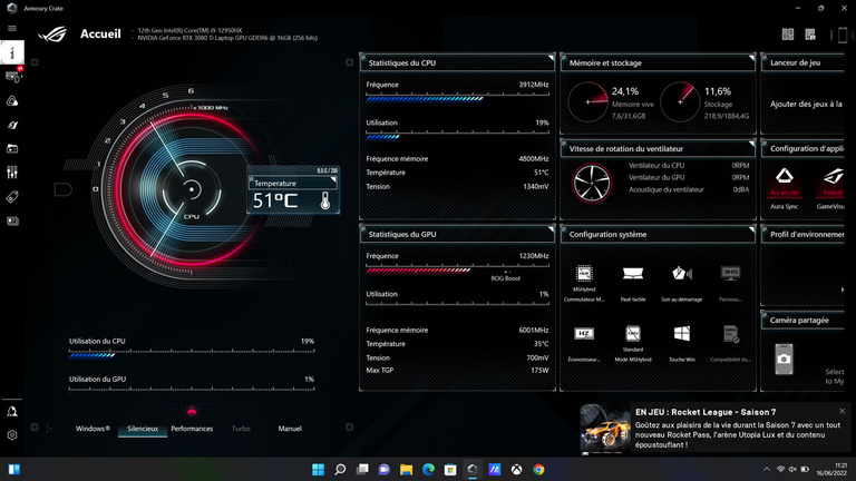 Test du Asus ROG Strix Scare 17 SE