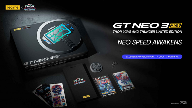 Realme invoque le tonnerre avec ce GT Neo 3 aux couleurs de Thor : Love and Thunder