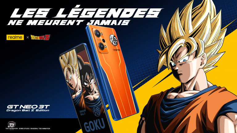 Le smartphone realme GT Neo 3T édition Dragon Ball Z est disponible en France