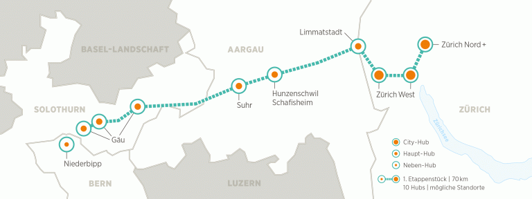 Switzerland is fed up with freight that clogs its roads.  His plan: travel underground