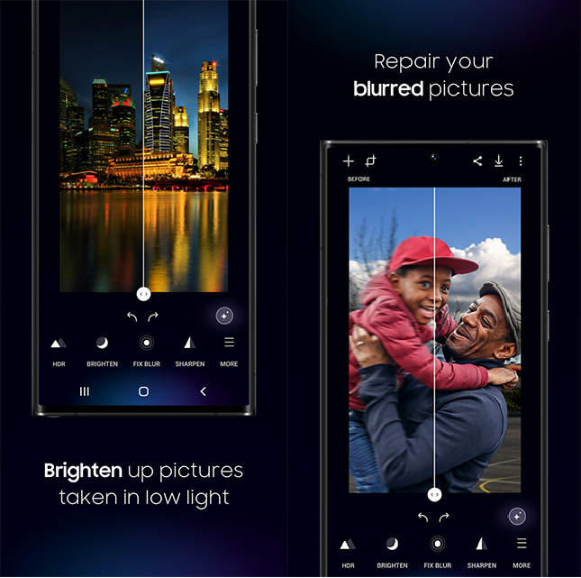 Samsung sort une application pour améliorer automatiquement vos photos, voici ce qu’elle peut faire