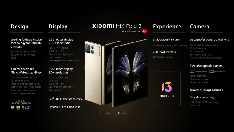Xiaomi officialise ce smartphone pliant : de quoi faire peur à Samsung et son nouveau Galaxy Fold 4 
