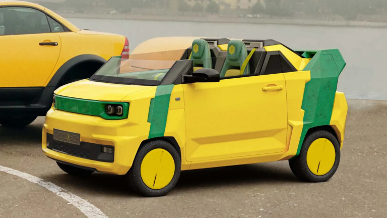 Cette voiture électrique en mode LEGO coûte 20 briques !