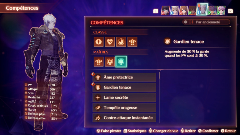 Xenoblade Chronicles 3, Classes - Commandant gardien