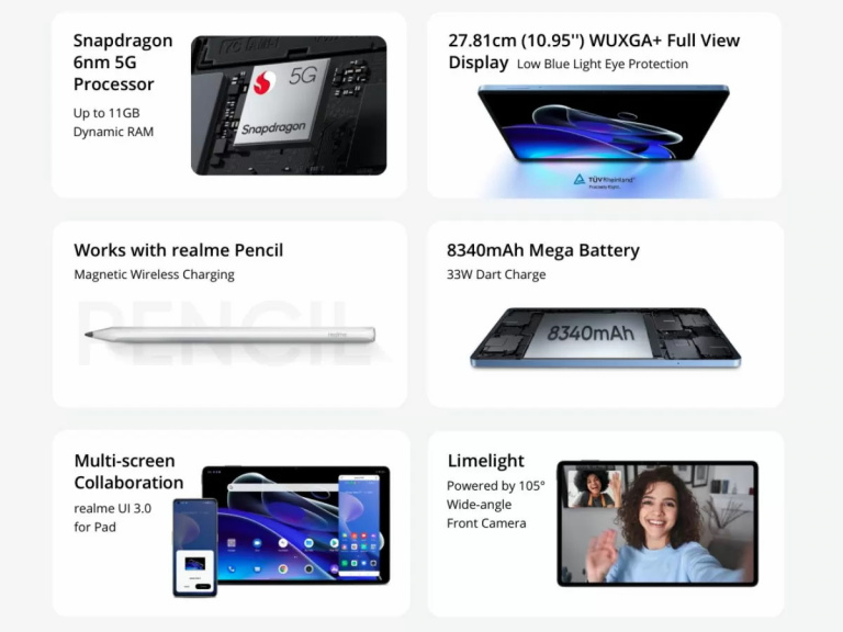 Realme présente la Pad X 5G, la tablette qui voulait concurrencer l’iPad