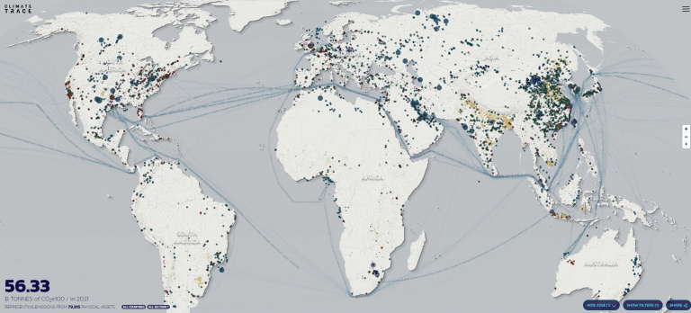 Cette carte permet de voir les plus gros pollueurs autour de chez vous