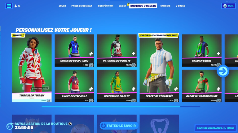 Fortnite Boutique Du Jour Novembre Jeuxvideo Com