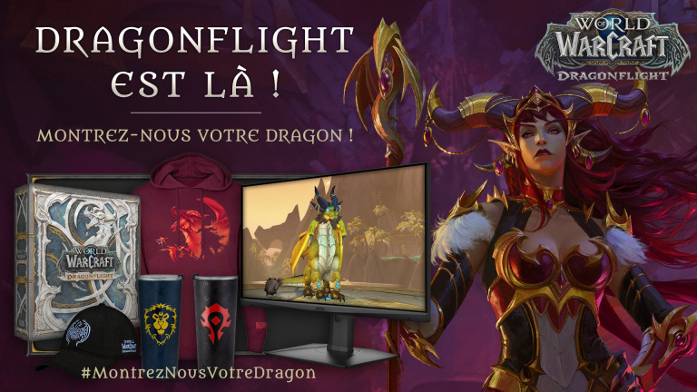 World of Warcraft : partagez votre plus beau selfie avec un dragon et tentez de gagner des goodies Dragonflight !