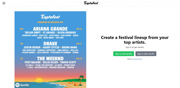 Comment créer une affiche de festival avec vos artistes Spotify favoris grâce à l'IA Instafest