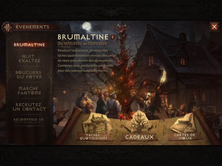 Diablo Immortal : Brumaltine, notre guide de l'événement de Noël