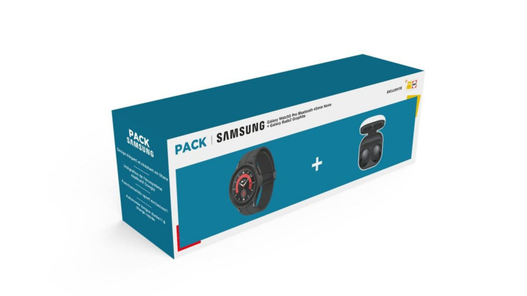 Soldes Samsung : 50€ de réduction sur la montre connectée Galaxy Watch 5 Pro Noir + les écouteurs sans fil Buds 2 !