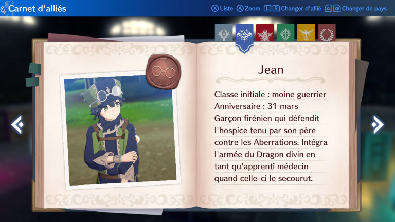 Guide des recrues : Jean