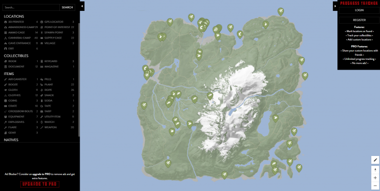 Sons of the Forest : Ressources, outils, trouvez-les facilement avec la carte interactive